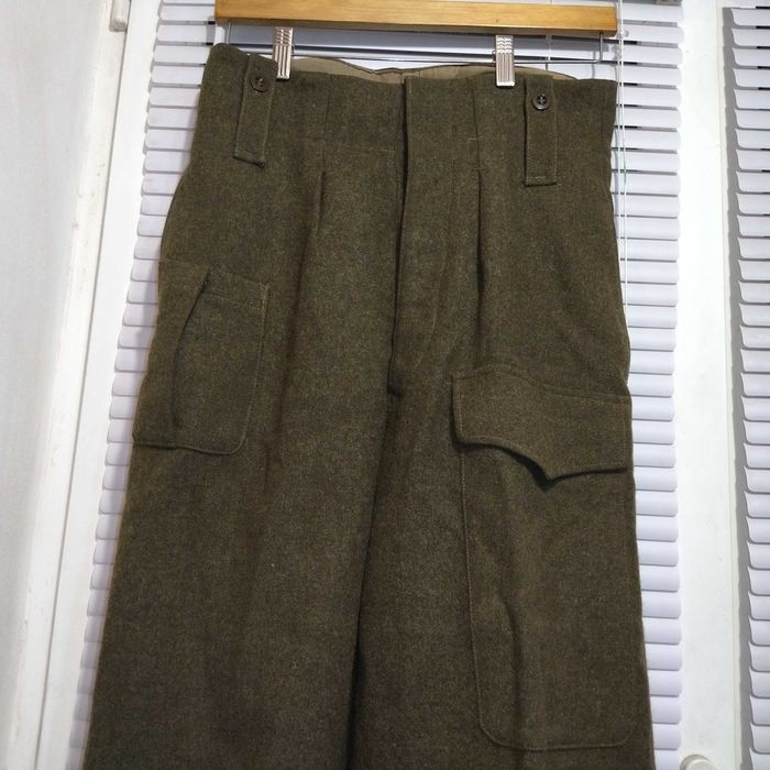 Винтажные военные шерстяные брюки армии Бельгии, 1963 год