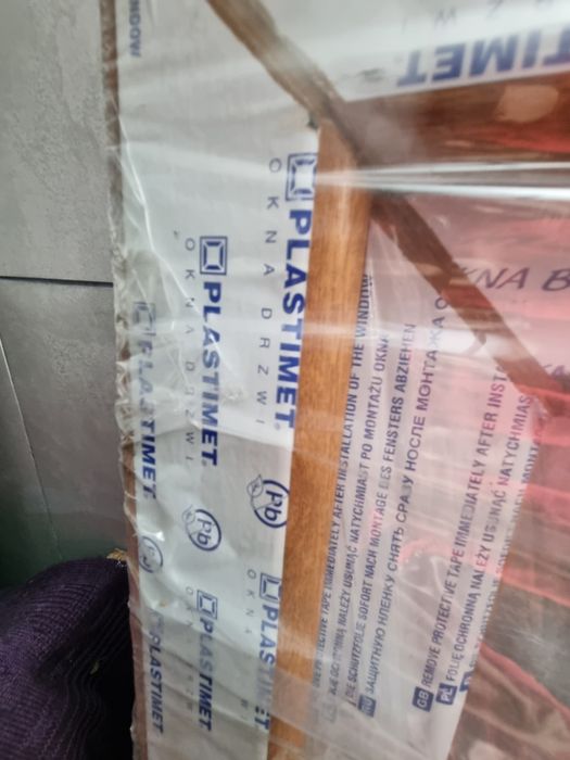 Nowe okna złoty dąb plastimet 88x144 76x144 55x144