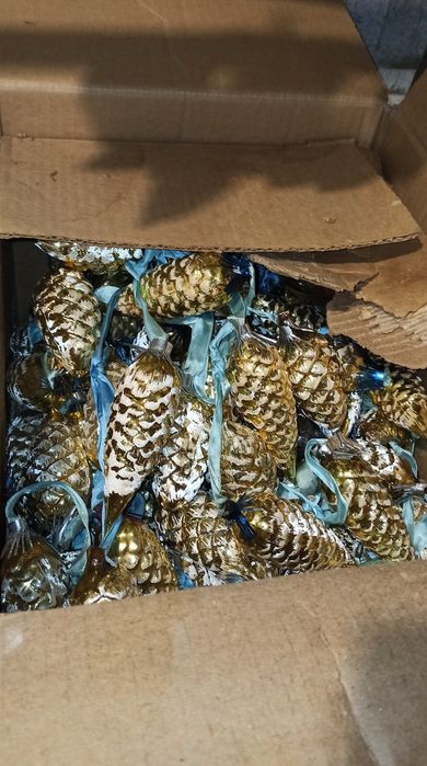 Ёлочные игрушки шишки СССР