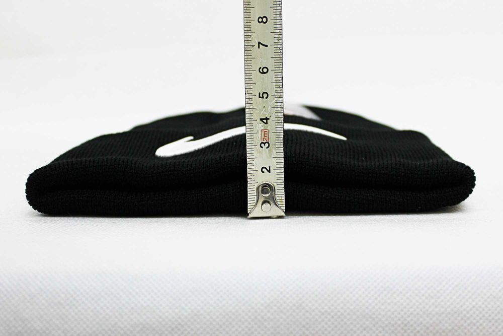 Комплект шапка бафф найк (Nike) чорний з білою вишивкою  ZE00105-1