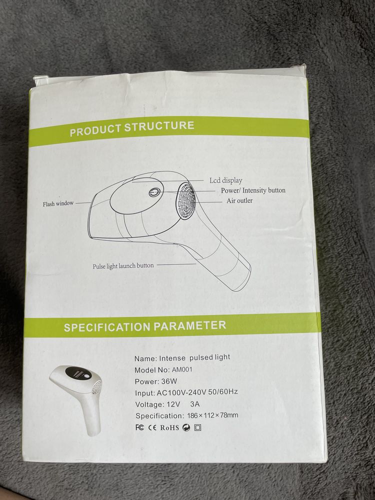 Depilator laserowy do usuwania włosów