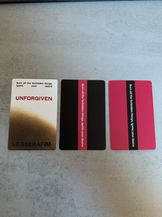 Le Sserafim Kazuha Unforgiven Photocards
