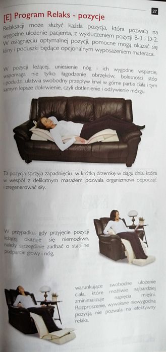 Rehabilitujący materac masujący