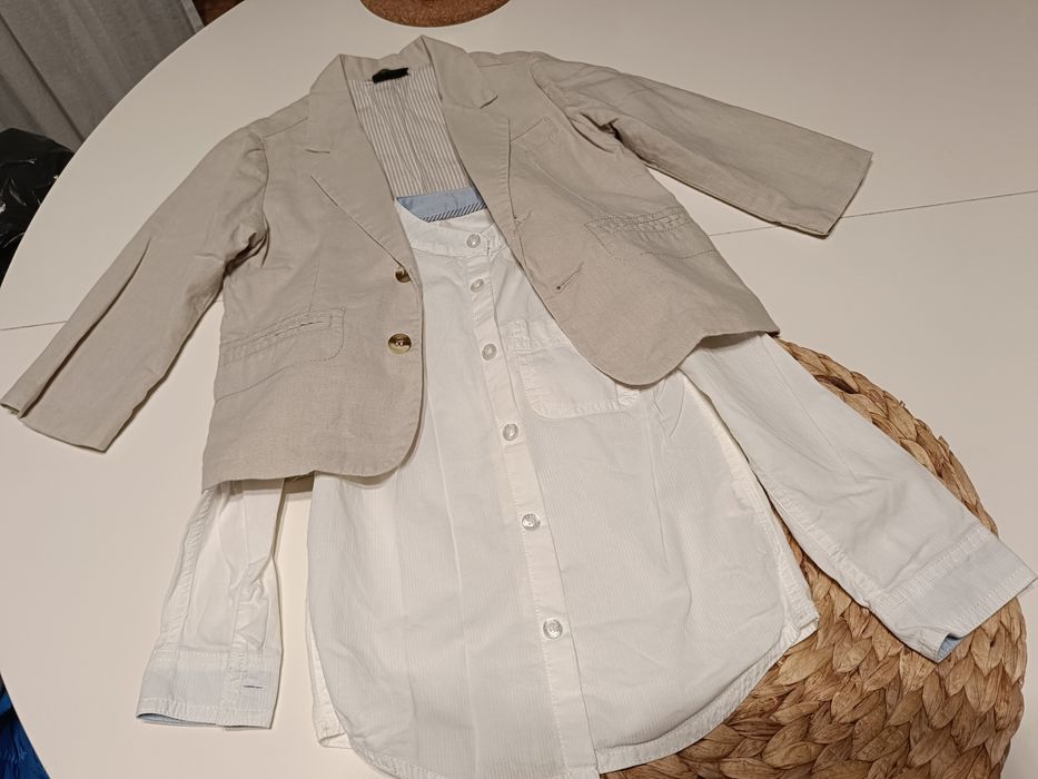 marynarka + biała koszula r. 92