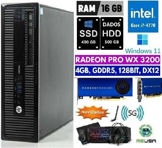 Gamer 2024 HP-G1-4ªG-i7-3.4G|16G|SSD+HDD|WX-3200-4G-D5|5G|KIT|W11