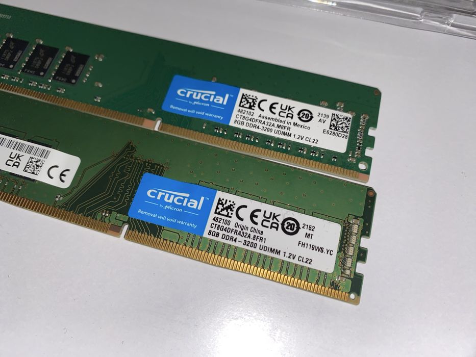 Оперативна память Crucial Micron DDR4 8Gb 3200Mhz (CT8G4DFRA32A)