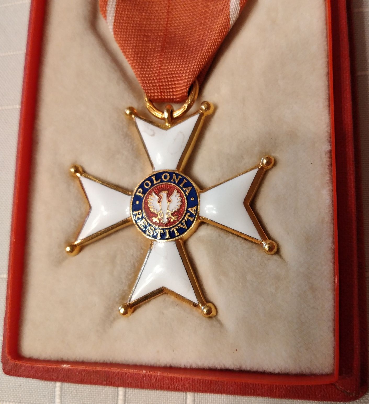 odznaczenie Krzyż Kawalerski Orderu O. P. 1966 medal nadanie miniatura