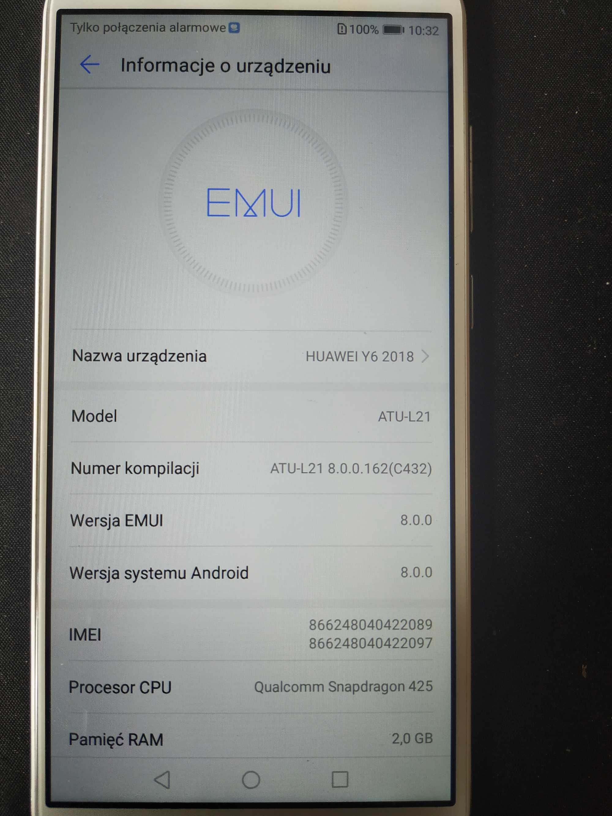 Telefon Huawei Y6 2018