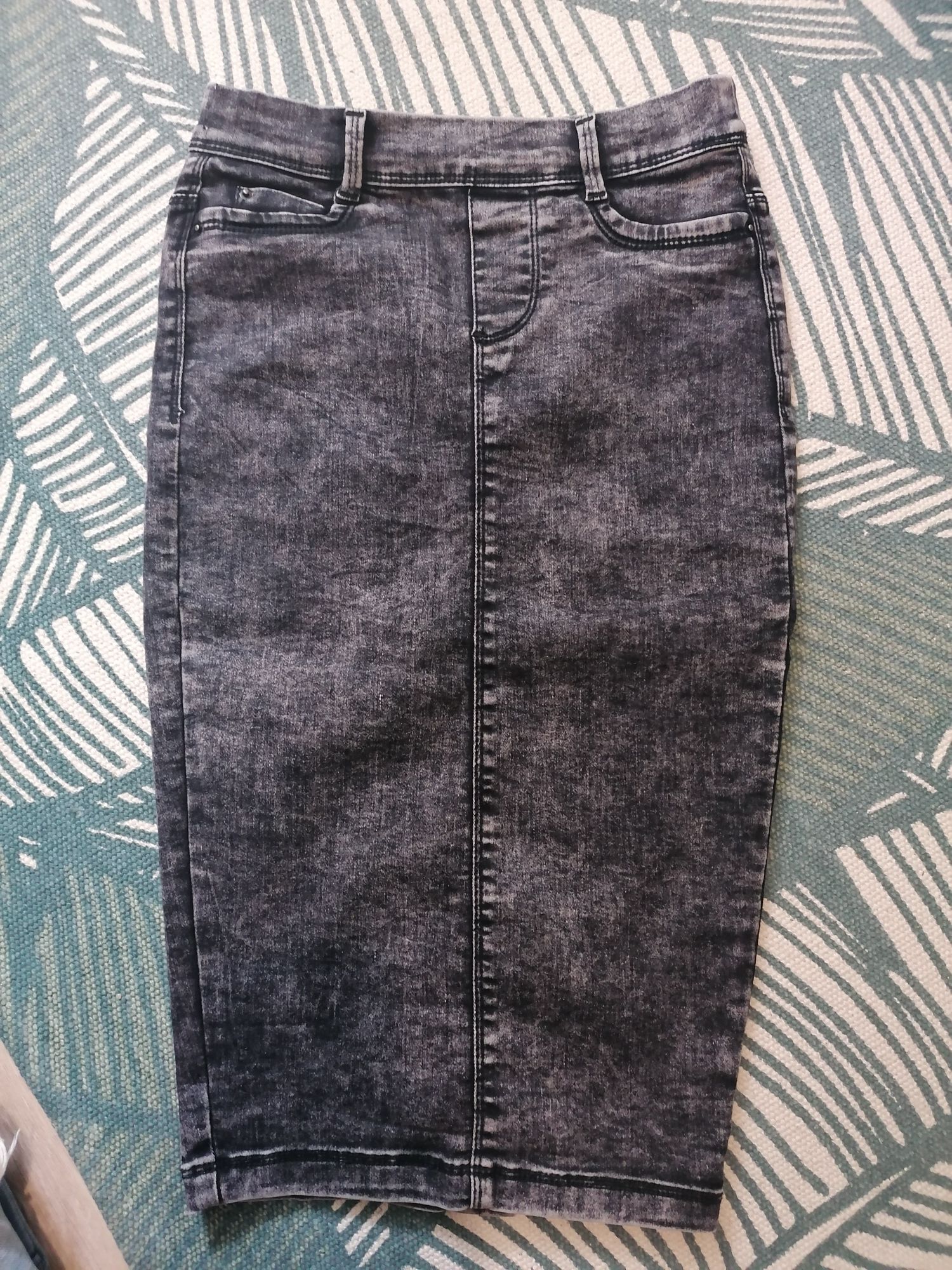 Spódnica jeans midi obcisła