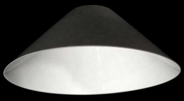 3 X Klosz stożek biały plastikowy średnica 25,5 cm komplet 3 szt. IKEA