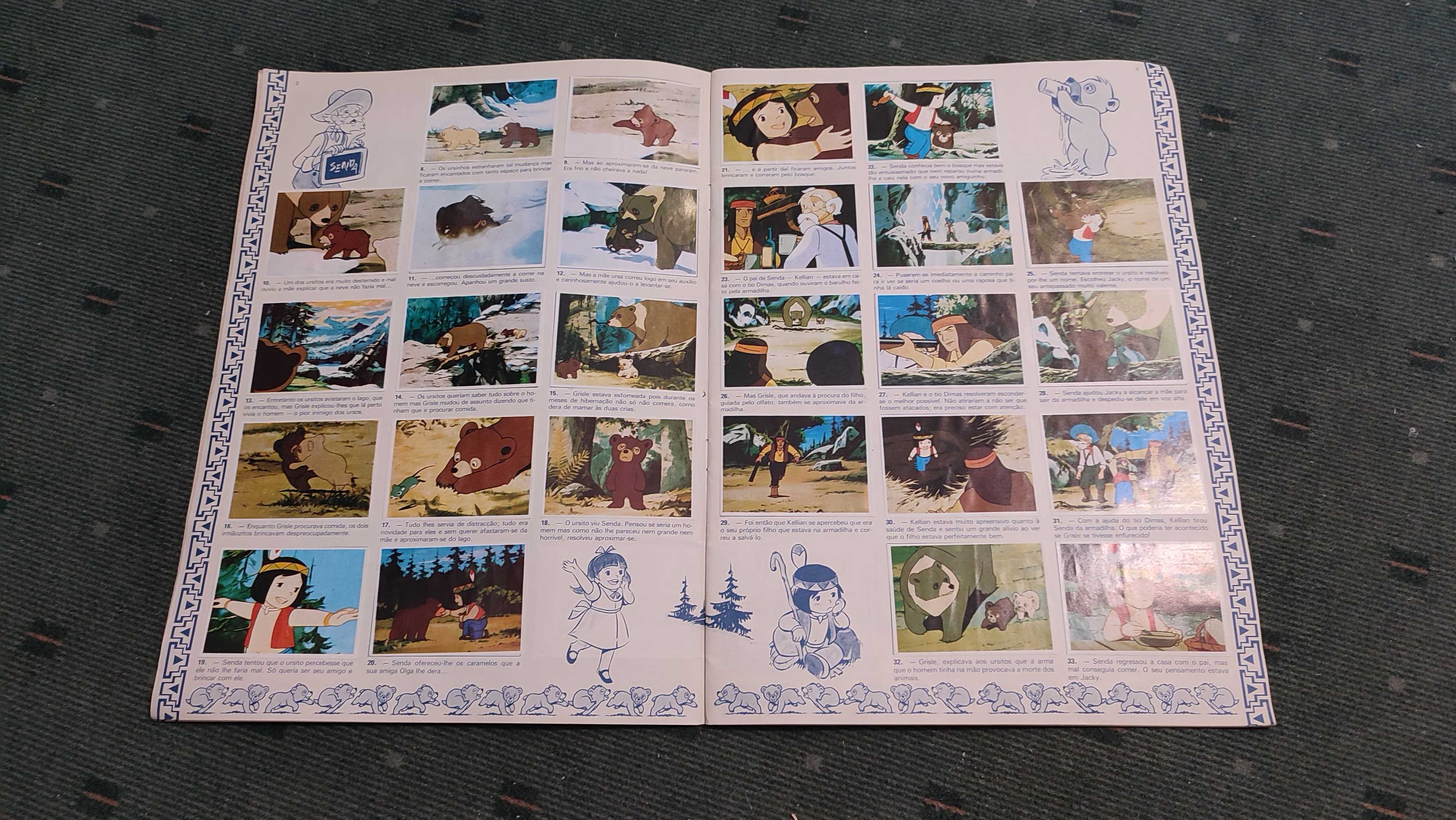 Caderneta de Cromos Jacky O Urso de Tallac - Completa