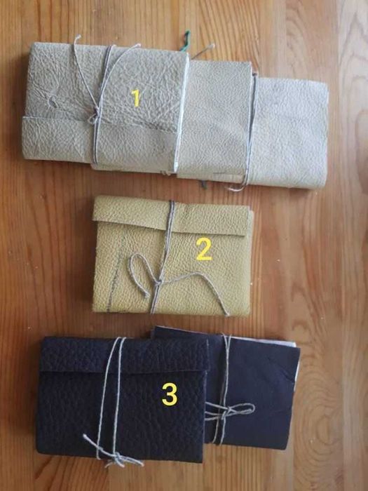 Ręcznie robione notatniki   skórzane. zerowaste, eco, boho,  hipster