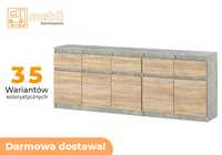 Duża Komoda Best Oleksa 200cm 5D/5SZ Do Salonu Promocja