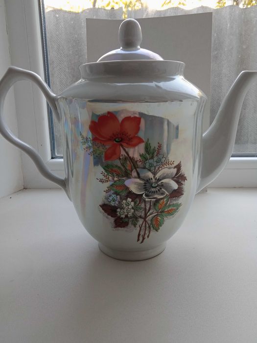 чайник доливний 2 л керамічний баранівка