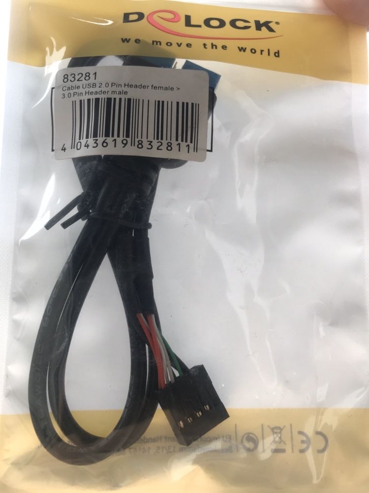 Delock Kabel USB 2.0 9pin - USB 3.0 15pin 0,3m