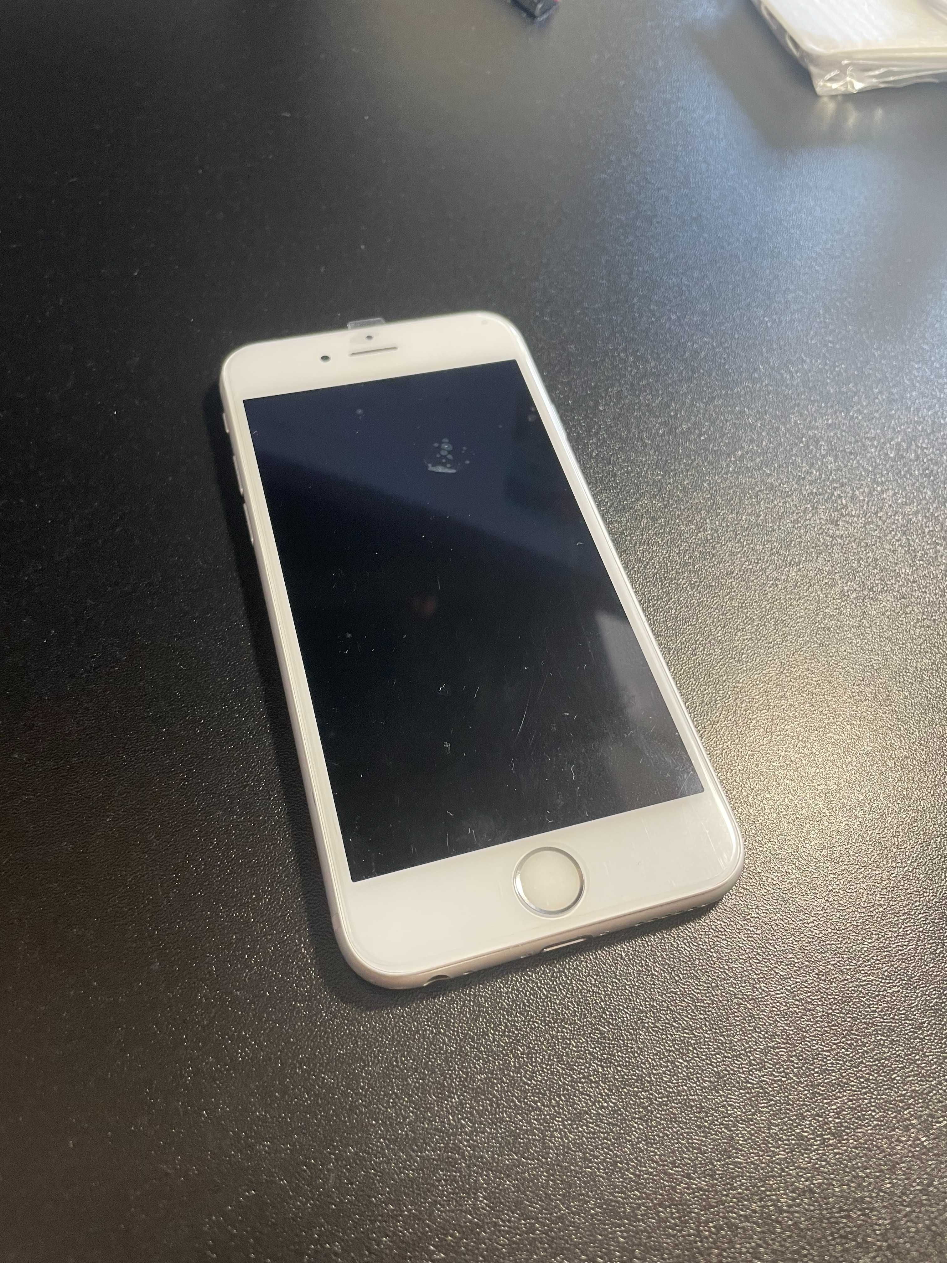 iPhone 6S 128GB Silver | St. BDB Bat. 100% Etui, szkła, ładowarka