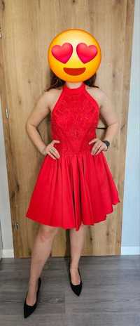 Czerwona Sukienka Lou Kylie