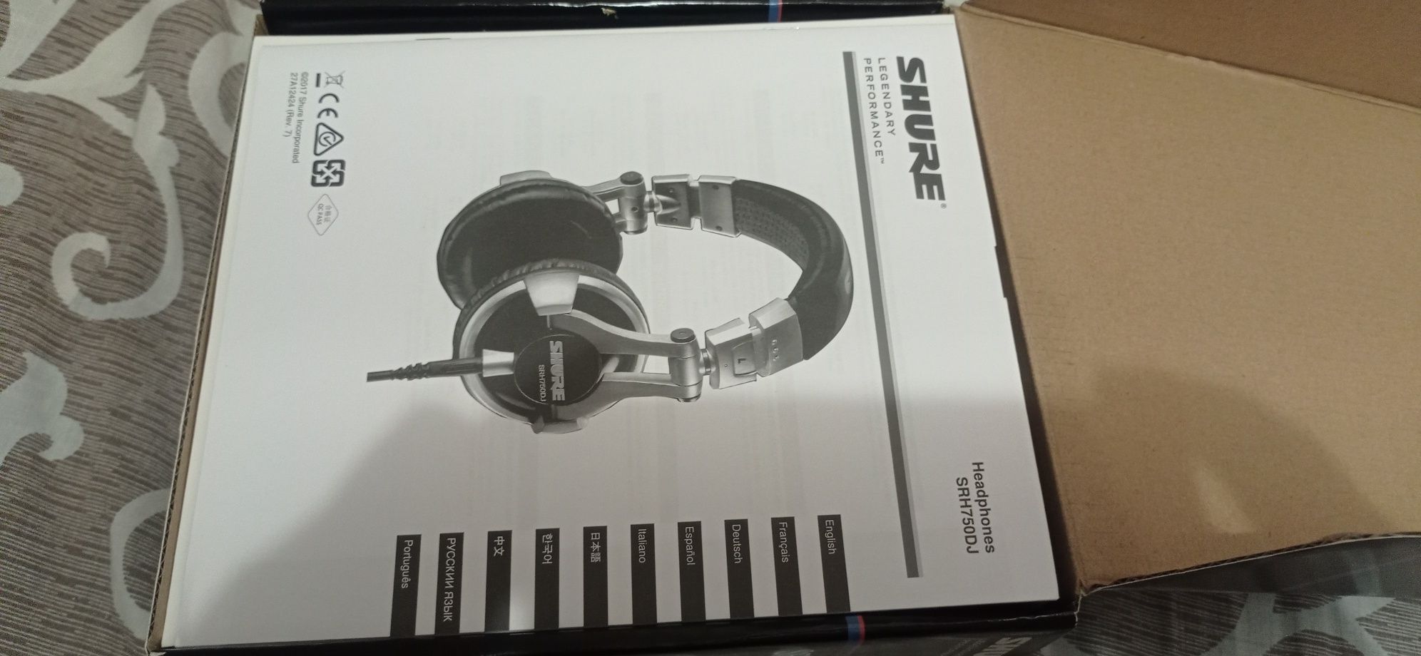 Наушники Shure SRH750DJ