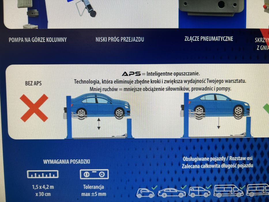 Podnośnik dwukolumnowy takze  4 t bus 2026 model