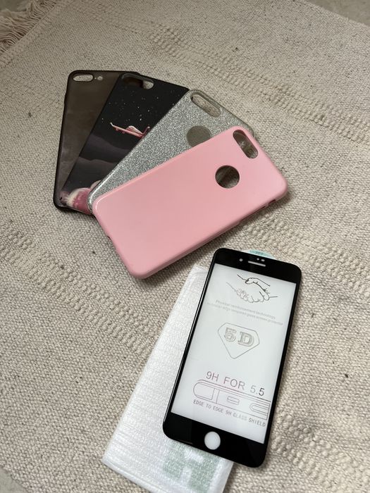 iPhone 7 Plus  чохли + захисне скло нове