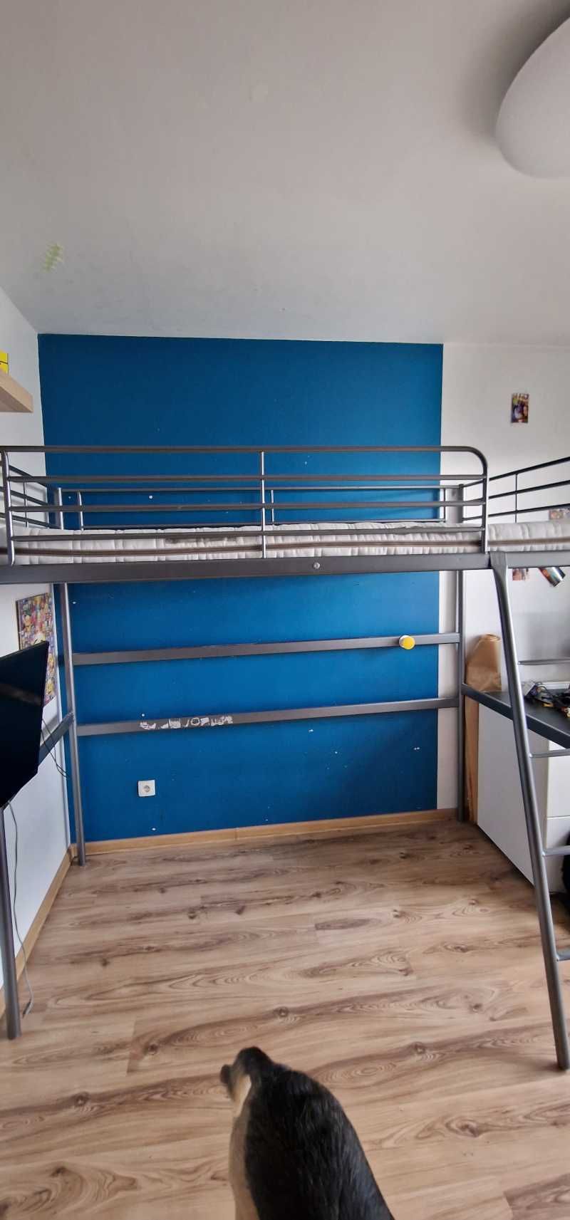 Łóżko piętrowe Svärta + materac 200/90cm