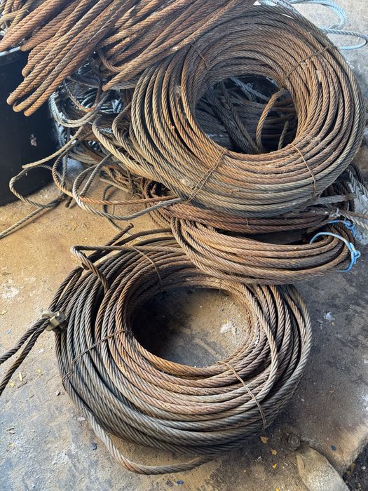 Трос б/у 9мм 50-70м