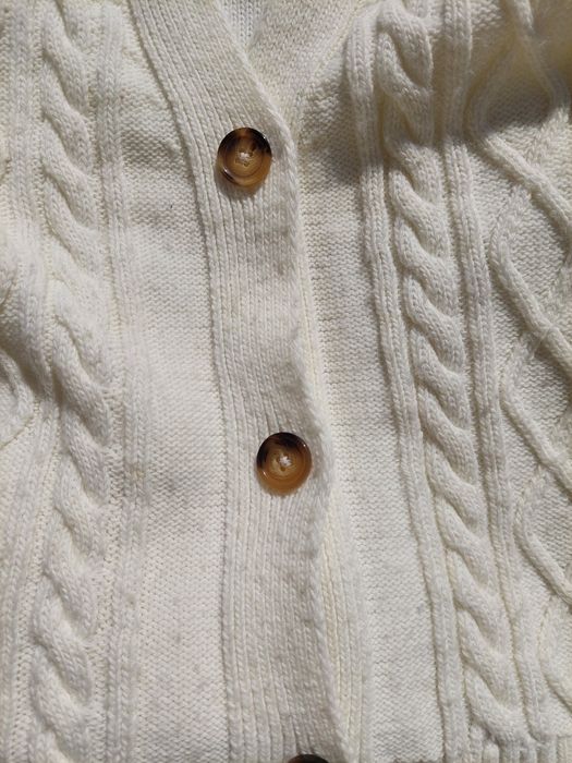 Cardigan branco 9-10 anos