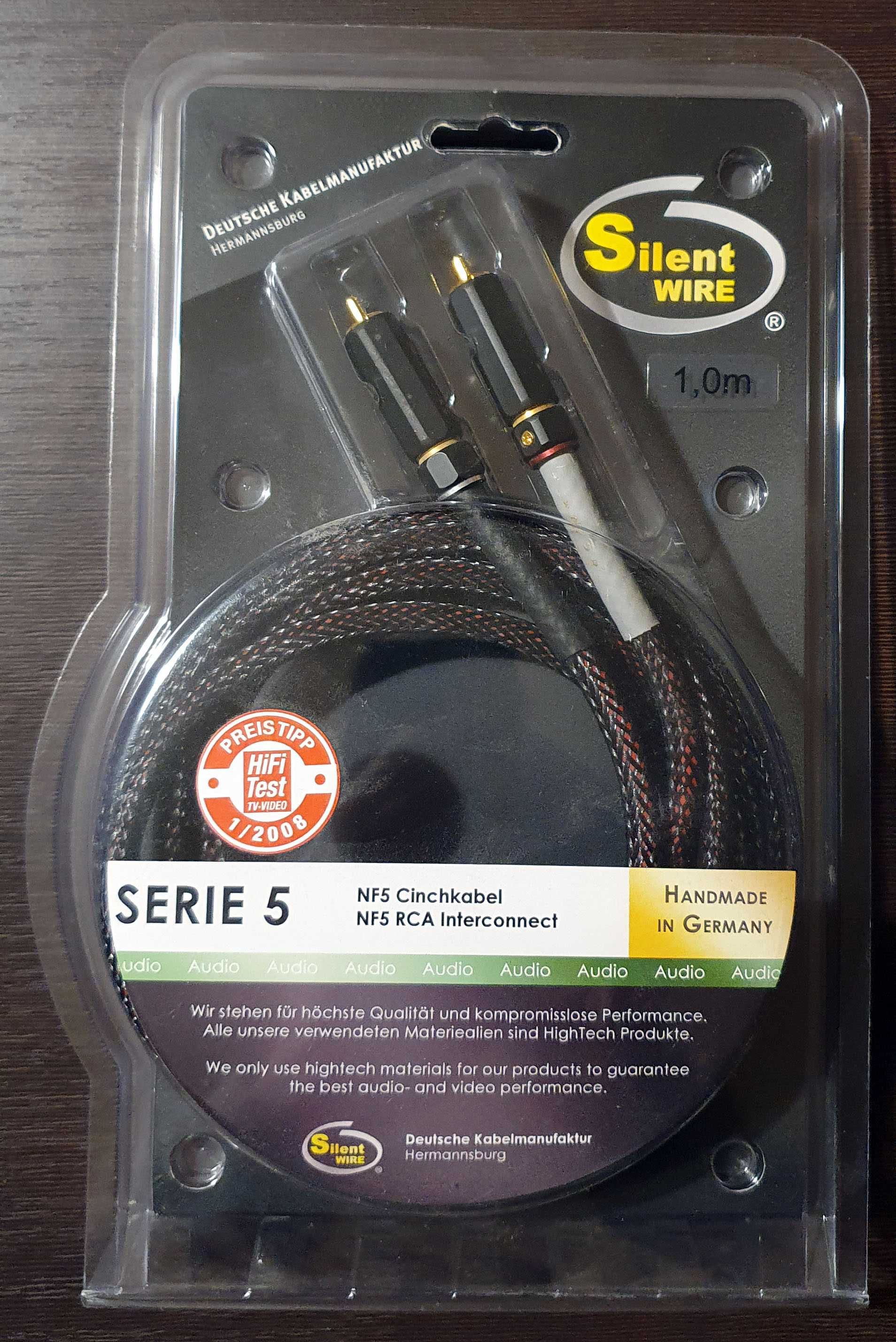 Кабель межблочный Silent Wire SERIE 5 NF5 RCA 2x1m