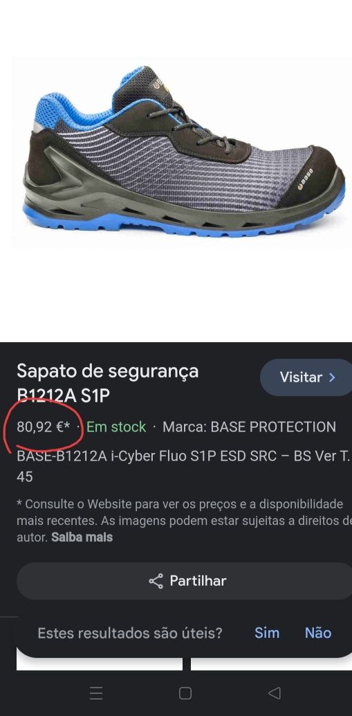 Botas de trabalho biqueira de aço n42 novas.