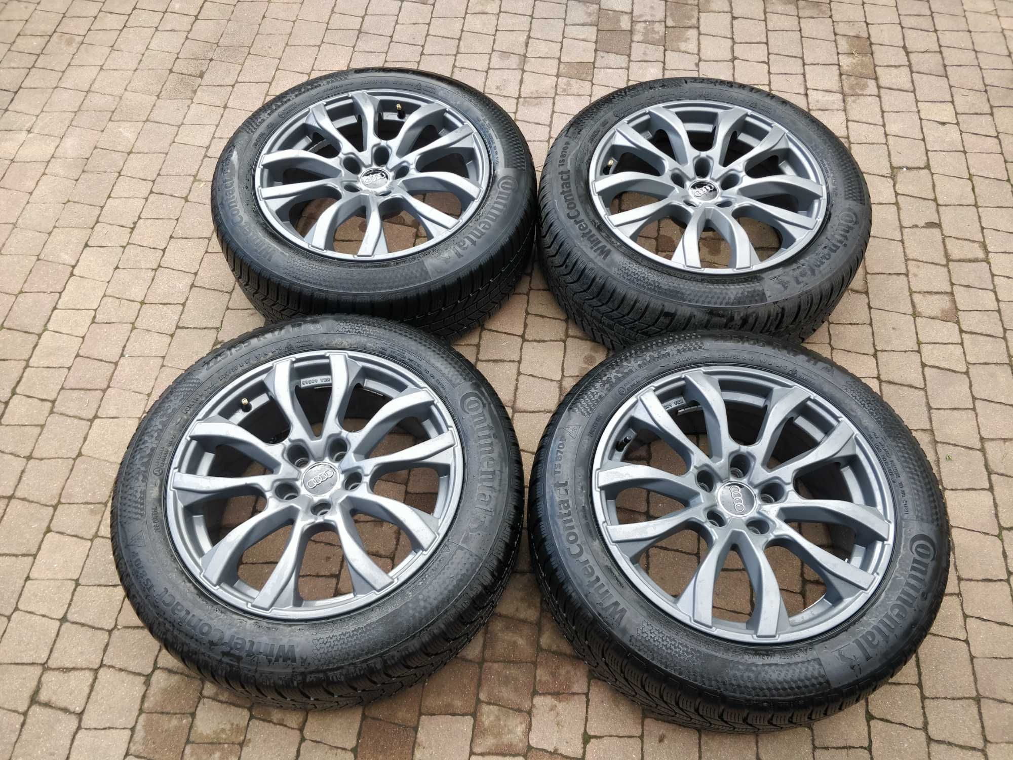 3474. Koła zimowe Audi A6 C6 C7 A8 D2 5x112 ET37 225/55/17 Conti 2022r