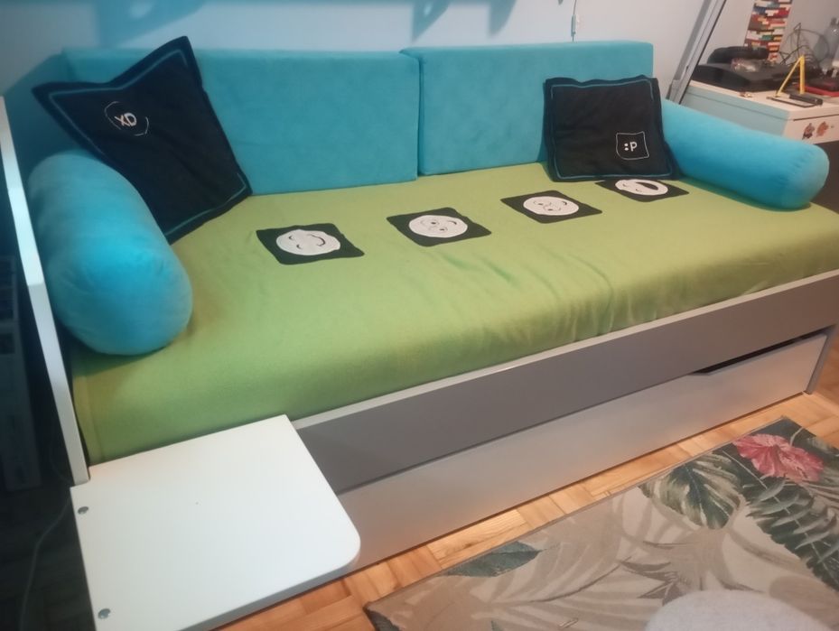 Łóżko młodzieżowe 90x200 szuflada