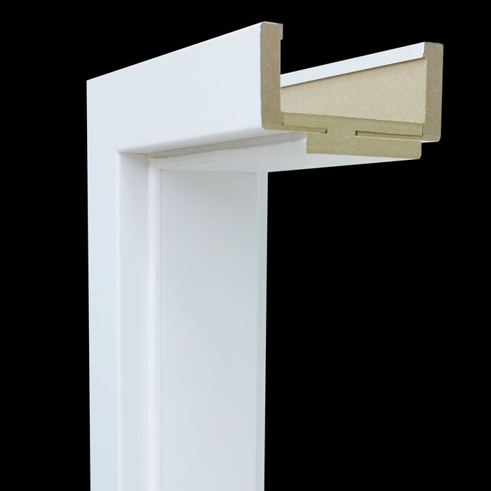 Komplet Drzwi wew. ramowe TORENO Białe + ościeżnica regulowana