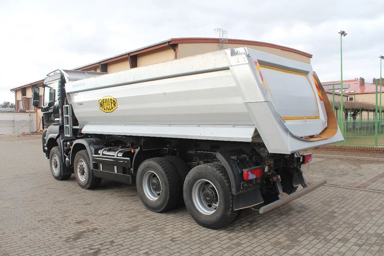MAN TGS 35.470 8x6 WYWROTKA MEILLER KIPPER Z NIEMIEC  Tylko 63.000 km, mulda, nawigacja, kamera cofania