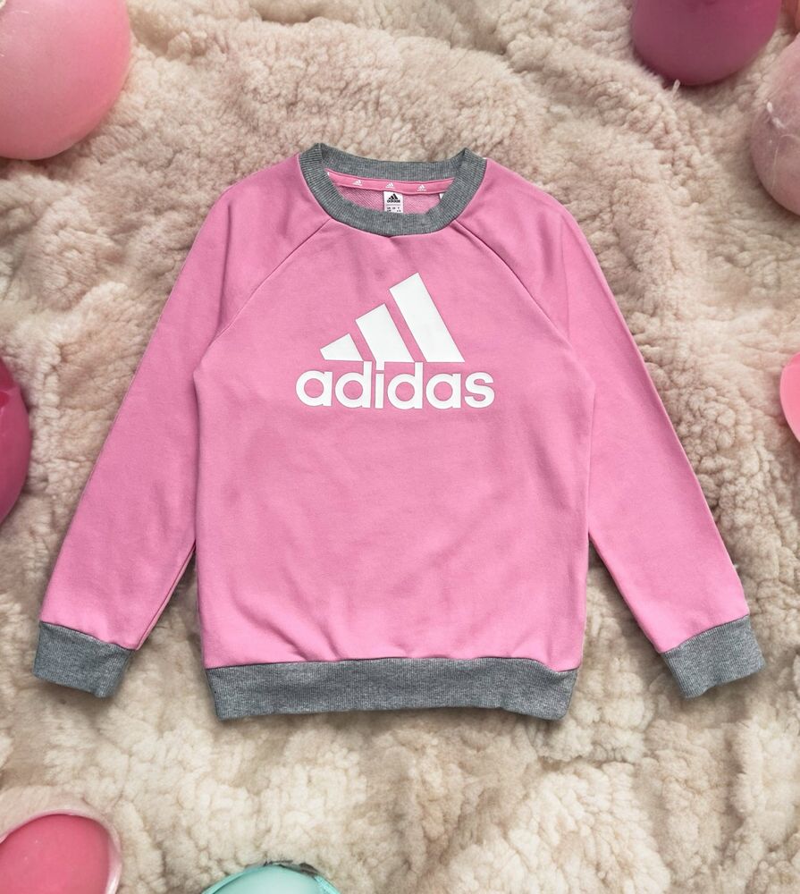 Оригинальный реглан, кофта Adidas на девочку 6-7 лет