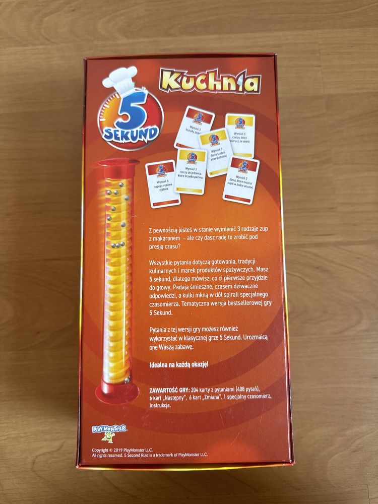 5 sekund kuchnia Gra karciana