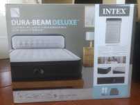 Cama inflável Queen com cabeceira