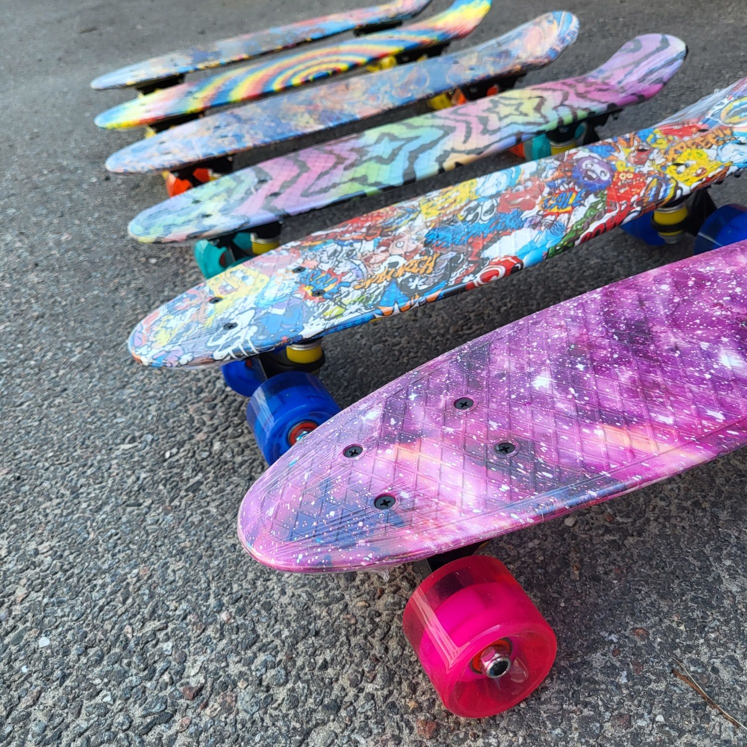 Скейт Penny Board  ,пенниборд Amigo со светом колесом