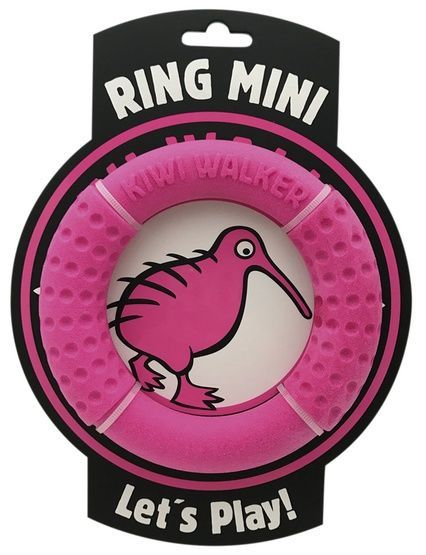 Ring dla psa do zabawy na lądzie i w wodzie Kiwi Walker 13,5cm Różowy