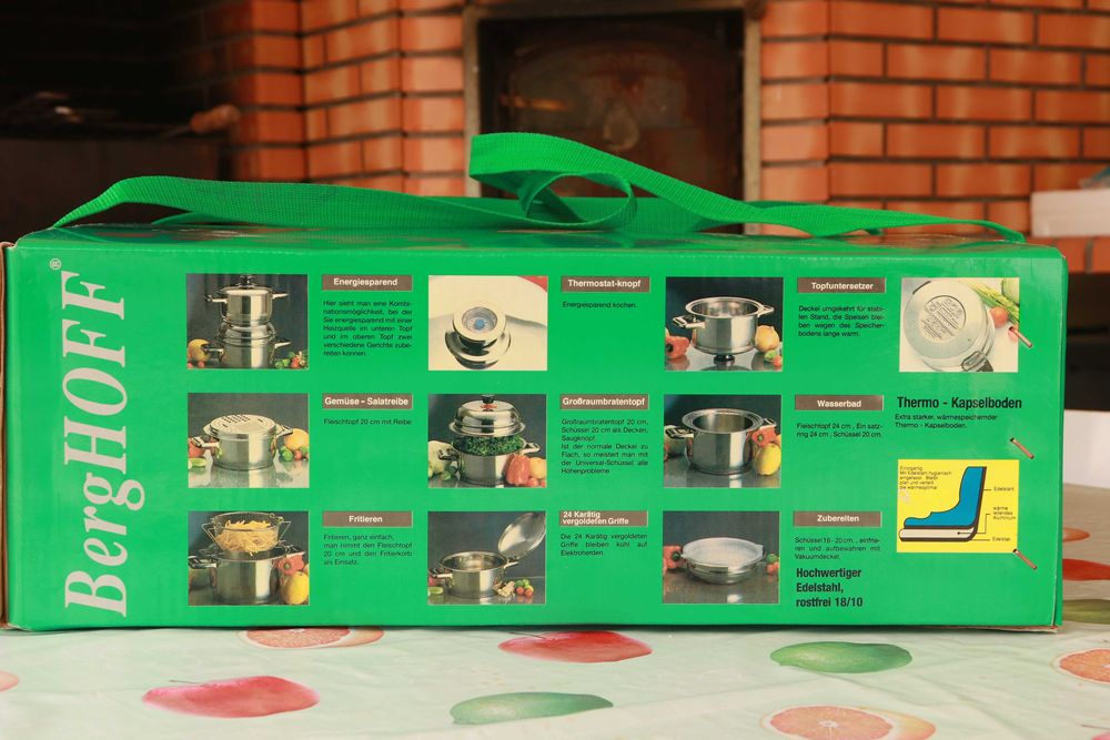 Conjunto Premium BergHOFF Profi-Thermo – 21 Peças em Aço Inoxidável