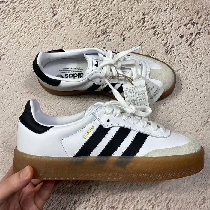 38.5 42 ji1349 оригінал нові жіночі кеди adidas samba og platform xlg