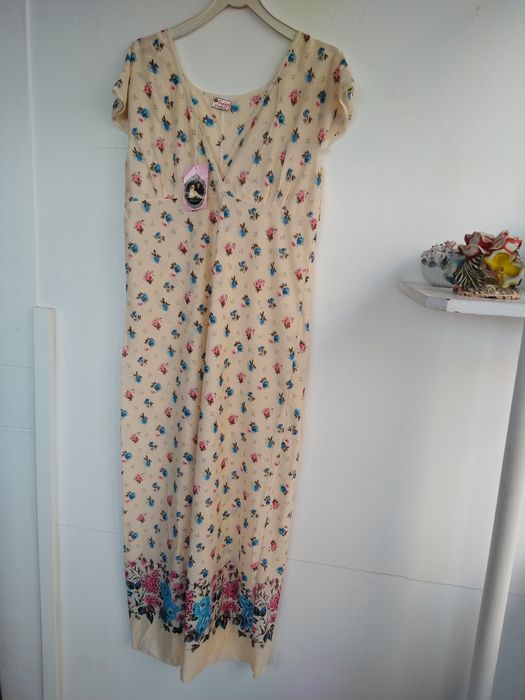 Camisa de noite padrão floral - Pardos Manufacturas - Tam.XXL