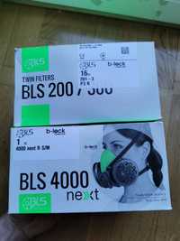 Pół maska BLS 4000 next, 8 par filtrów przeciwpyłowych