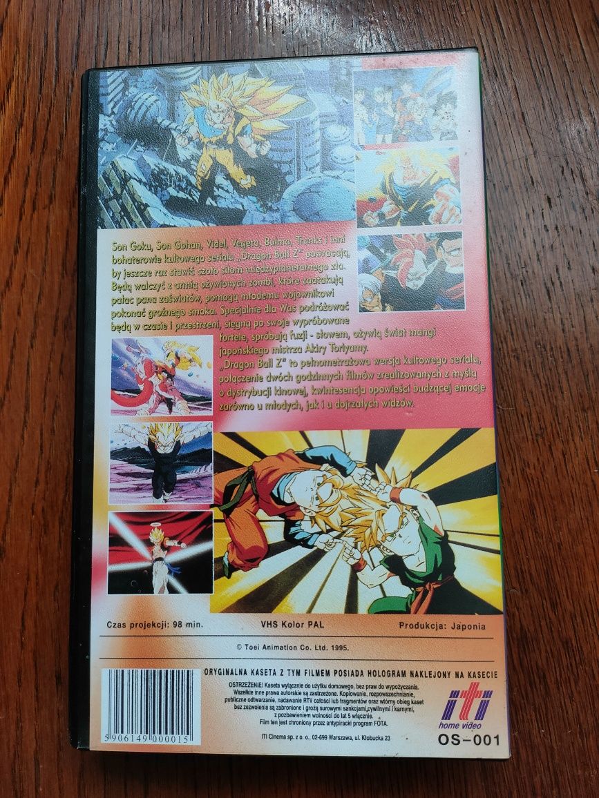 Unikat: Kaseta VHS "Dragon Ball Z". Polski dubbing. Stan BDB.