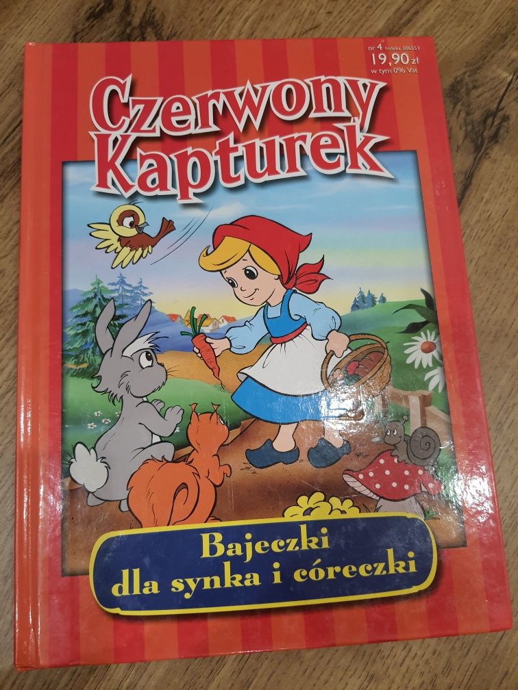 Czerwony kapturek bajeczki dla synka i córeczki