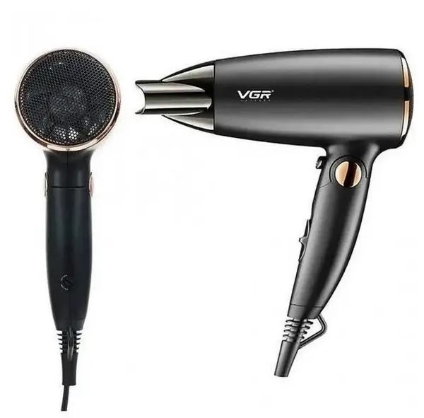Фен для волосся дорожній зі складною ручкою 1600Вт 110-220В VGR V-439