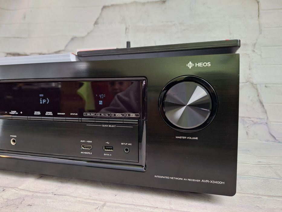 7.2 Denon AVR-X3400 Heos Wi-Fi Bt 4k/60p DSD spotify HDR AirPlay2