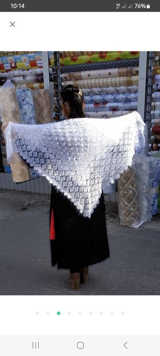 Теплі пухові платки