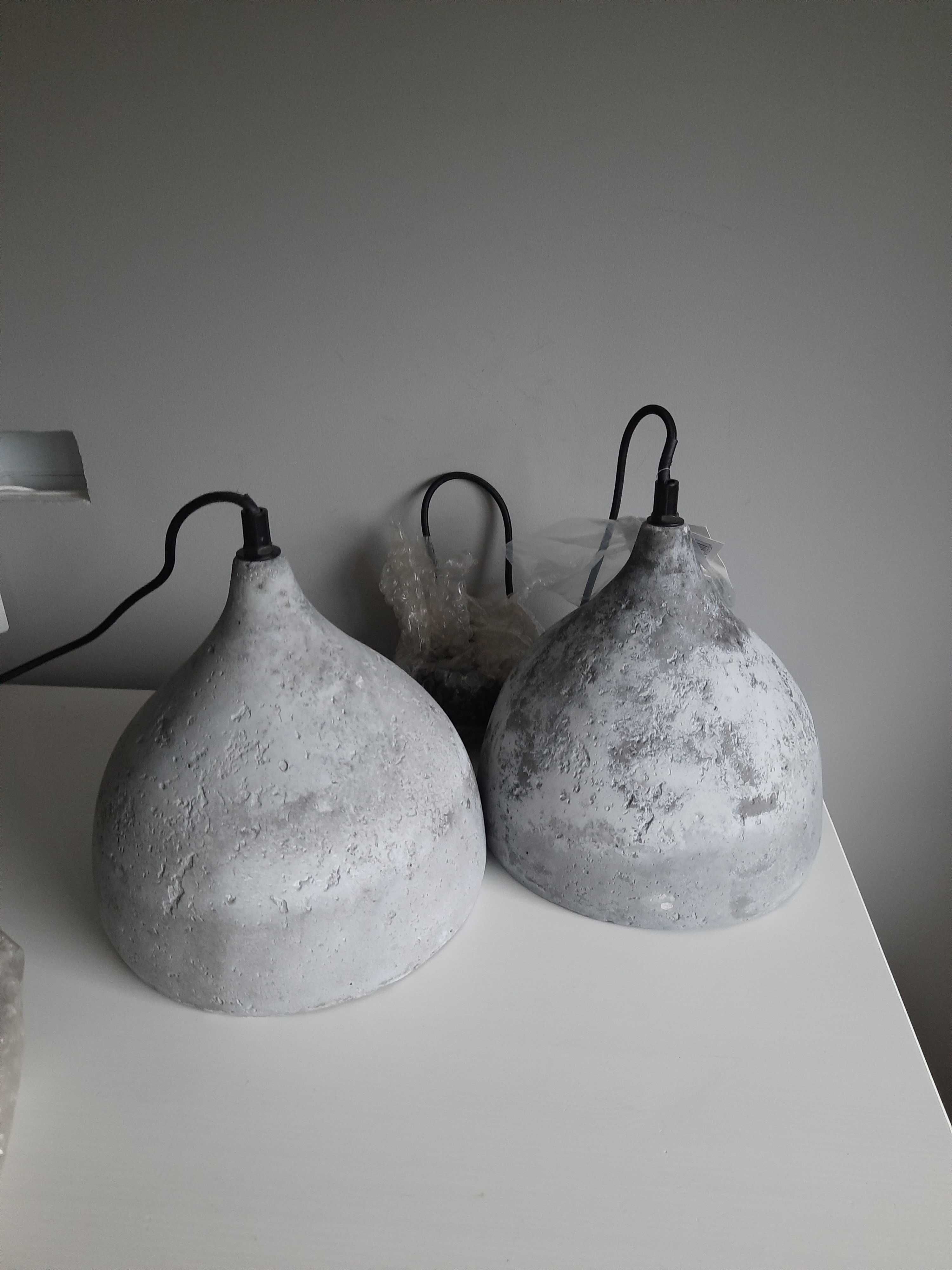 Dwie betonowe lampy In Art