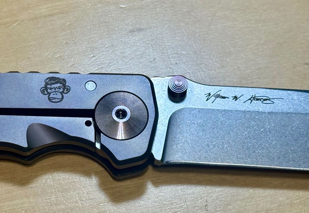 Nowy nóż składany firmy Jufule model Spartan Blade Monkey Tytan Brown