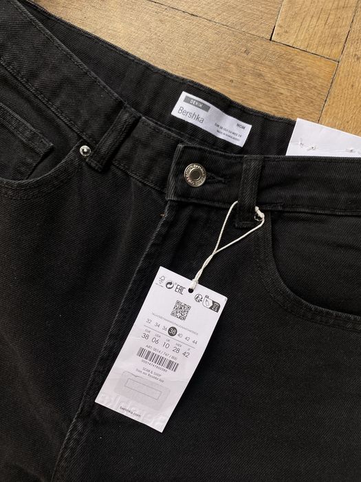 Bershka Mom jeans nowe z metką czarne 38